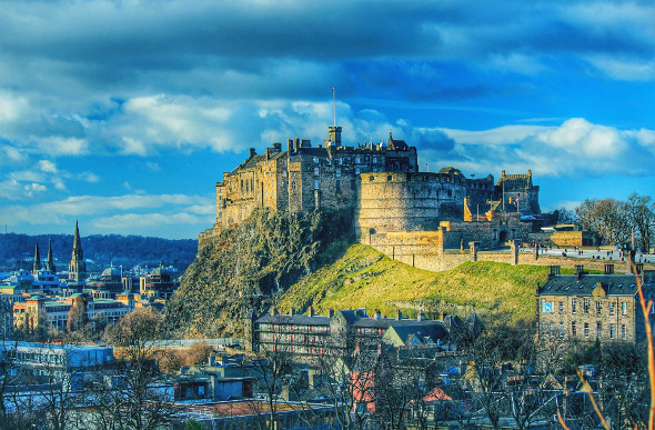 Edinburgh Castle looms over the rooftops of the Scottish capital. Picture: Getty Images