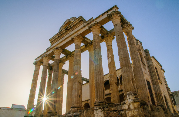  The Temple of Diana at Emerita Augusta, Spain. Picture: Getty Images