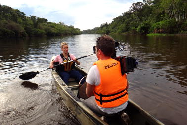 Edwina Bartholomew in the Amazon