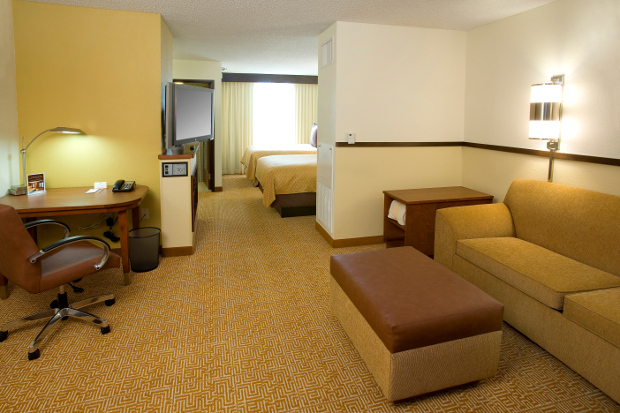 The interior of a room at Hyatt Place Las Vegas