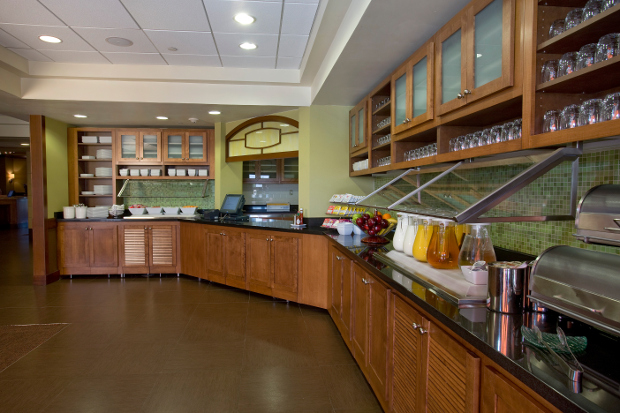 The kitchen skillet dining area in the Hyatt Place Las Vegas