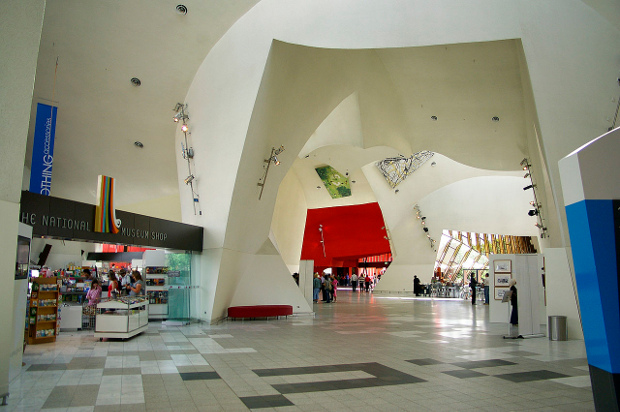 Looking inside the National Museum of Australia